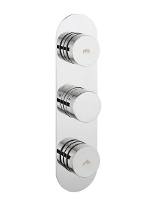 Crosswater Dial Central Thermostatic Shower Valve With 2 Way Diverter Chrome