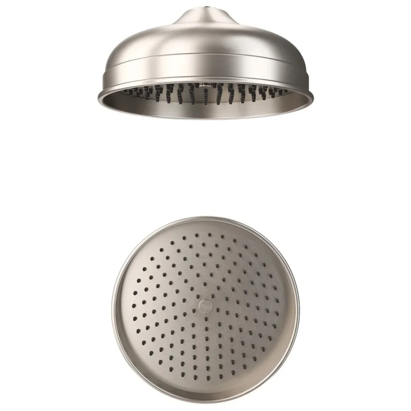 Crosswater Belgravia Shower Head 200mm Easy Clean Brushed Nickel product image - Image 1