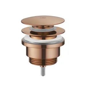 VOS Basin Waste, Universal, Slotted and Unslotted Brushed Bronze