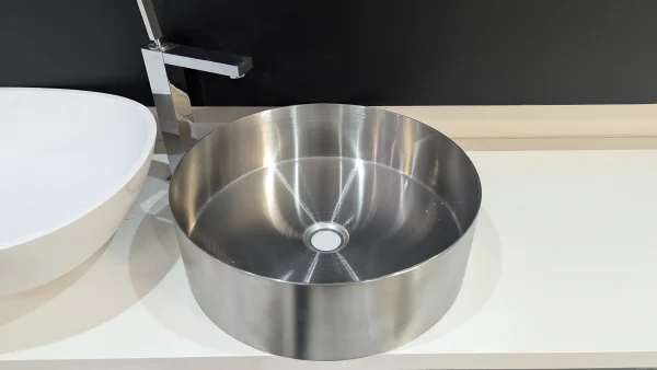 	AVA Countertop 400mm Freestanding Basin Brushed Stainless Steel - Ex Display
