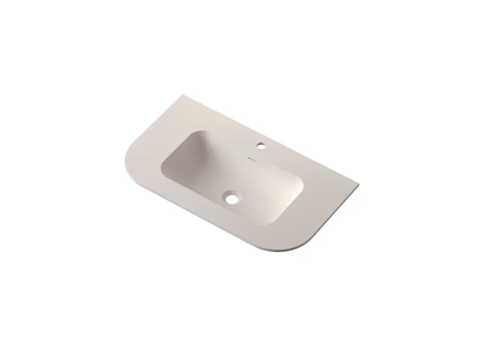 Faeber Lunar Basin 800mm Matt White - 0th (pilot-drilled) product image - Image 1