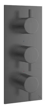 Crosswater Mpro 3 Handle Shower Handset Etched Trimset Portrait Slate