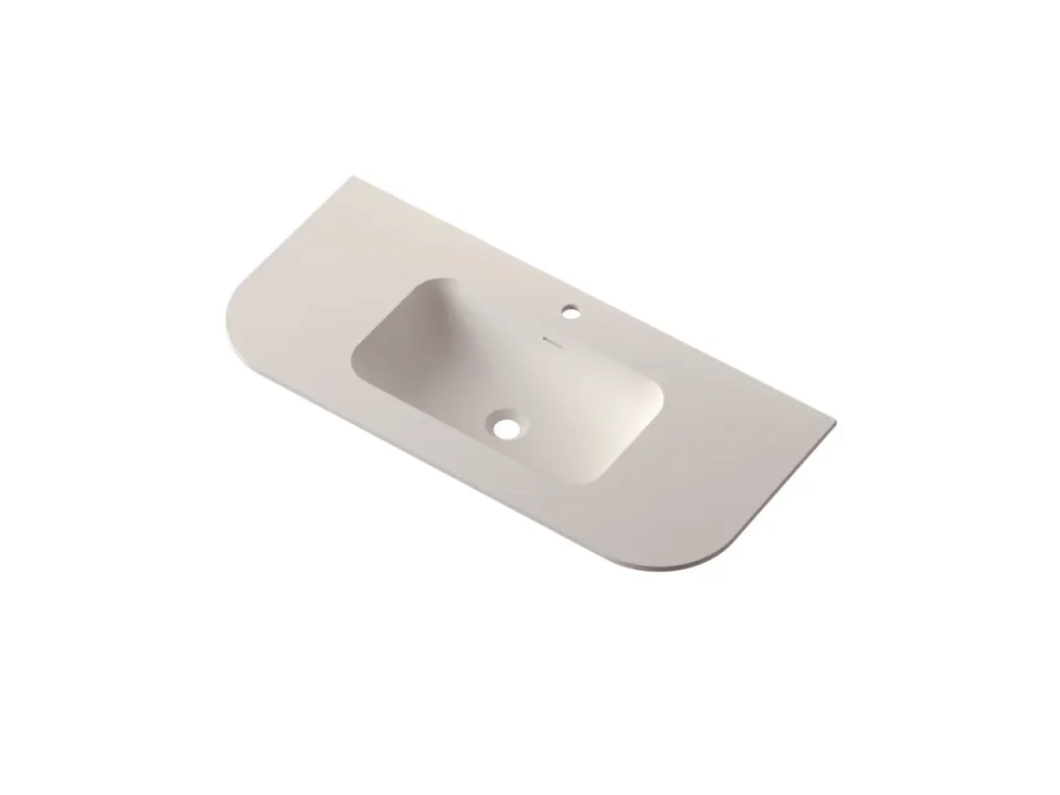 Faeber Lunar Basin 1000mm Matt White - 0th (pilot-drilled) product image - Image 1