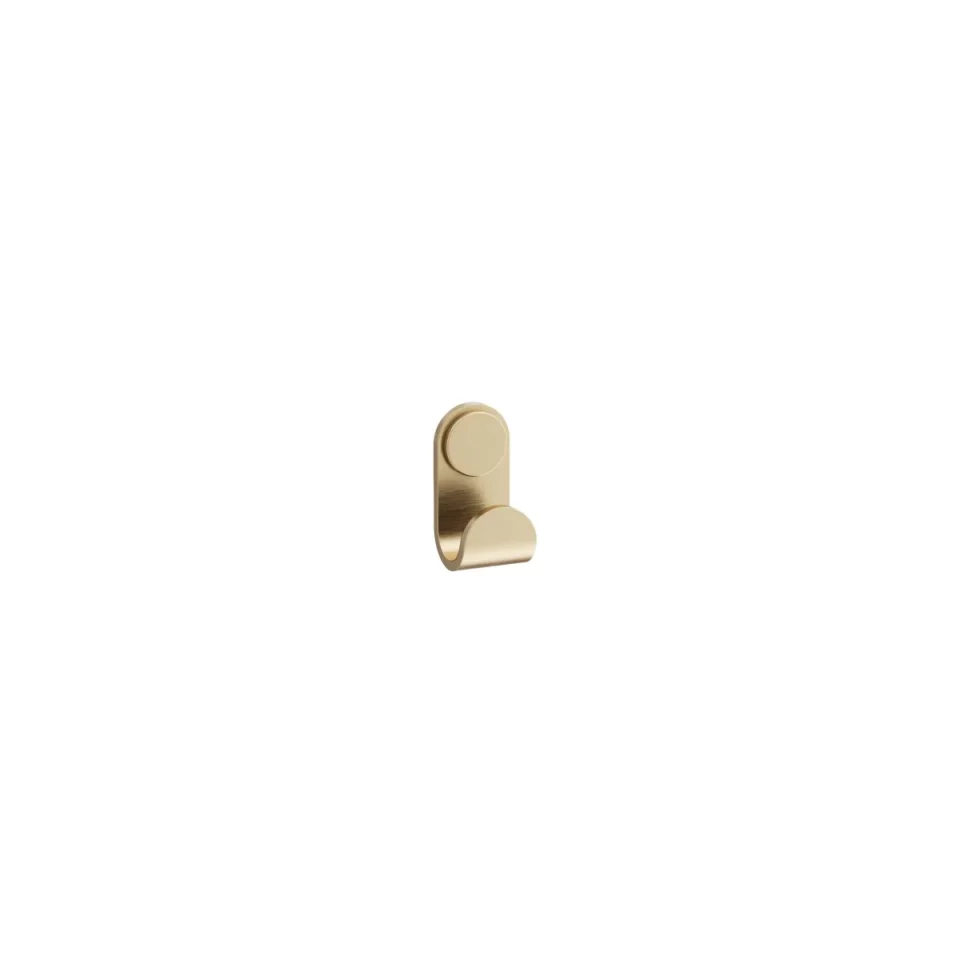 Crosswater Velo Robe Hook Brushed Brass product image - Image 1