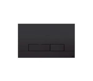 Oli Narrow Matt Black Soft Touch Flush Plate Mechanical TD