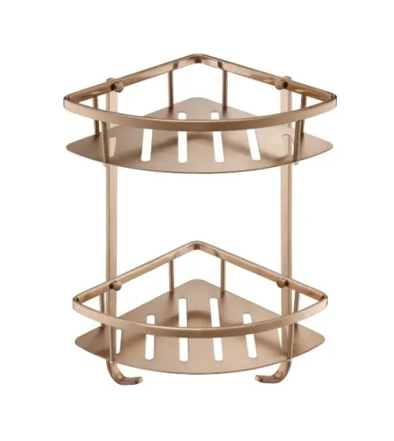 Just Taps Kono Corner Twin Basket Brushed Bronze product image - Image 1