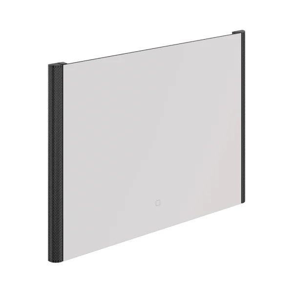 Hib Bastille Mirror 80x60 - Black Chrome H60 X W80 X 3.1cm