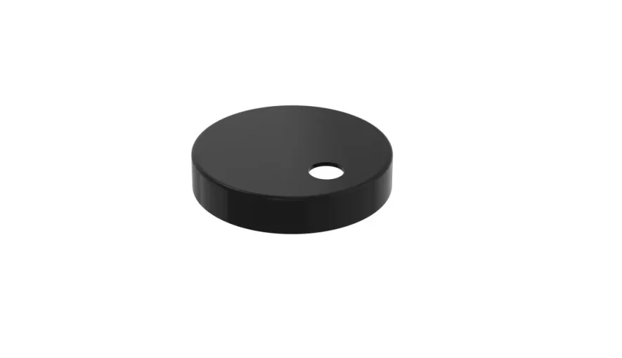 Saneux Toilet Seat Hinge Covers - Matte Black product image - Image 1
