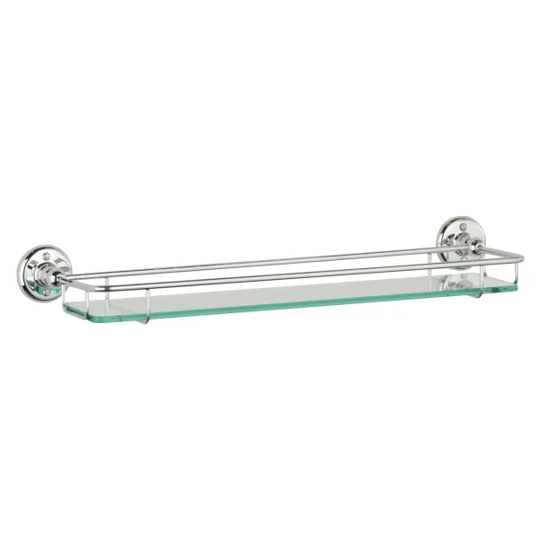 Roper Rhodes Keswick Glass Gallery Shelf - Chrome