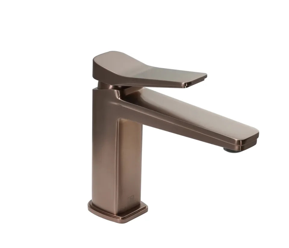 JTP HIX Single Lever Basin Mixer Brushed Bronze product image - Image 1