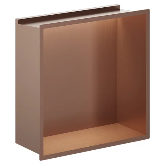 Crosswater Niches 305 X 305mm With Led Light Strip Brushed Bronze product image - Image 1