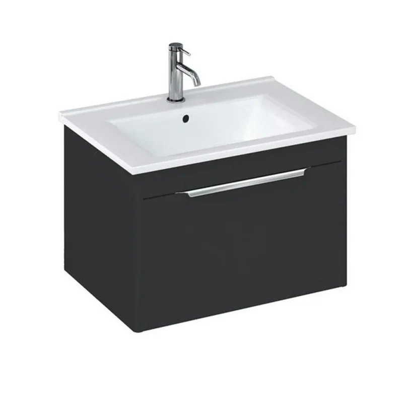 Britton Shoreditch Single Drawer Unit 850mm Matt Grey product image - Image 1