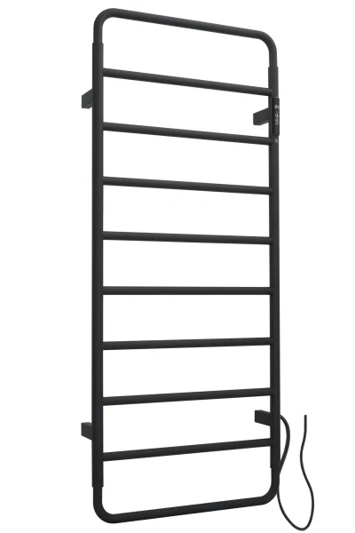 Just Taps Aero Electric Towel Radiator 1130 Stainless Matt Black