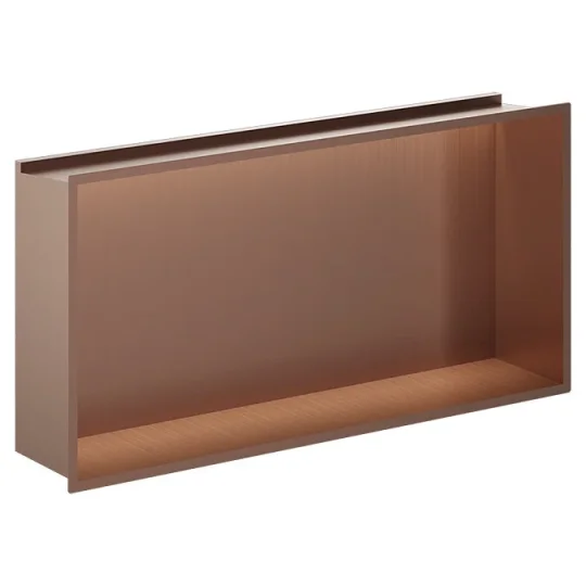 Crosswater Niches 610 X 305mm With Led Light Strip Brushed Bronze product image - Image 1