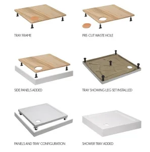 Crosswater Rectangle 1685 x 900 Riser Kit