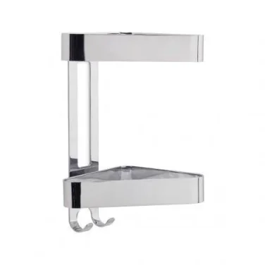 Roper Rhodes Halo Two Tier Corner Basket - Chrome