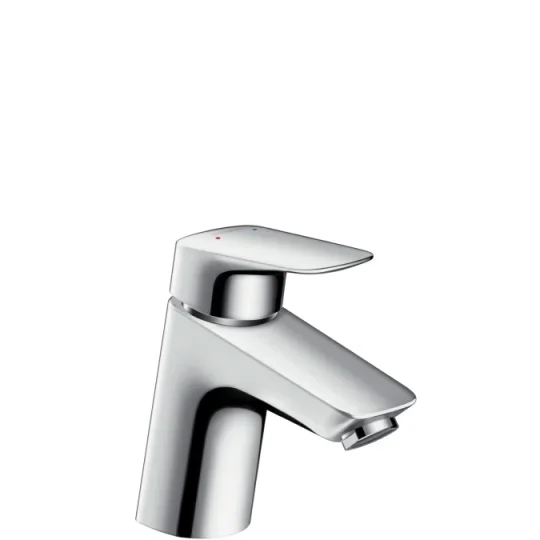 Hansgrohe Logis Basin Mixer 70 Push-open Chrome detail view - Image 2