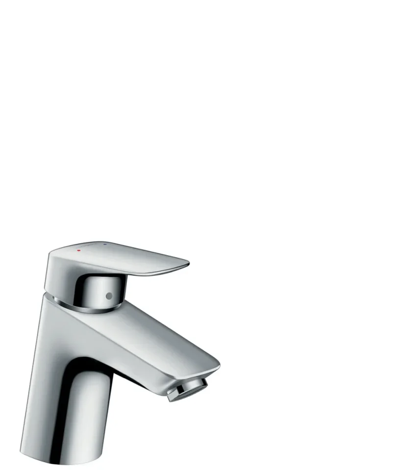 Hansgrohe Logis Basin Mixer 70 Push-open Chrome product image - Image 1