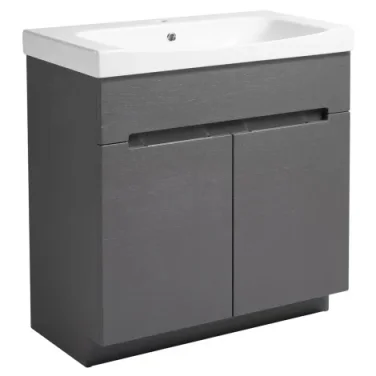 Roper Rhodes 800mm Diverge Freestanding Unit - Charcoal Elm