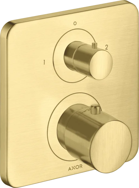 Axor Citterio M Thermostatic Mixer For Concealed Installation With Shut-off / Diverter Valve Brushed Brass