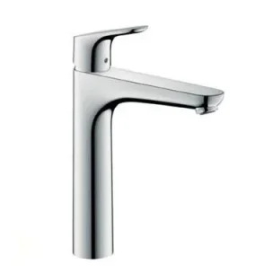 Hansgrohe Focus Basin Mixer 190 Chrome Chrome detail view - Image 2