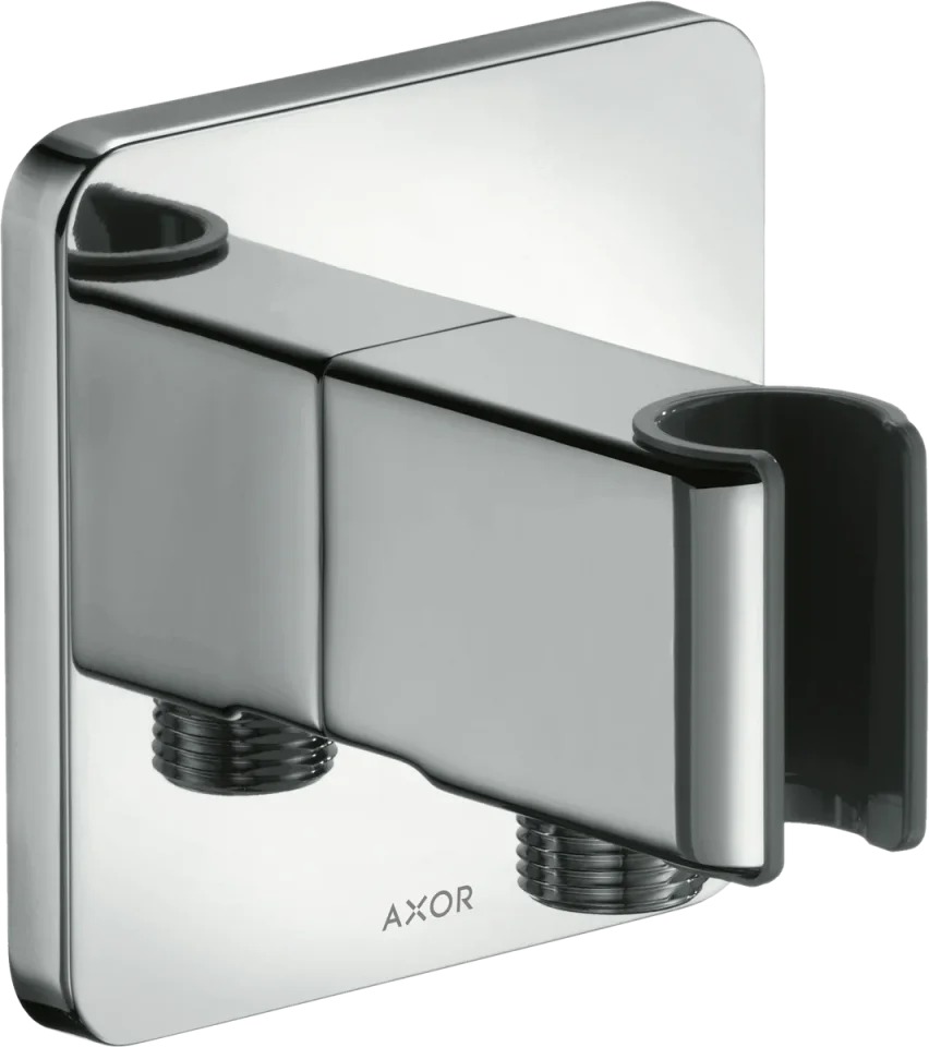 Axor Showersolutions Porter Unit And Wall Outlet Softsquare Chrome product image - Image 1