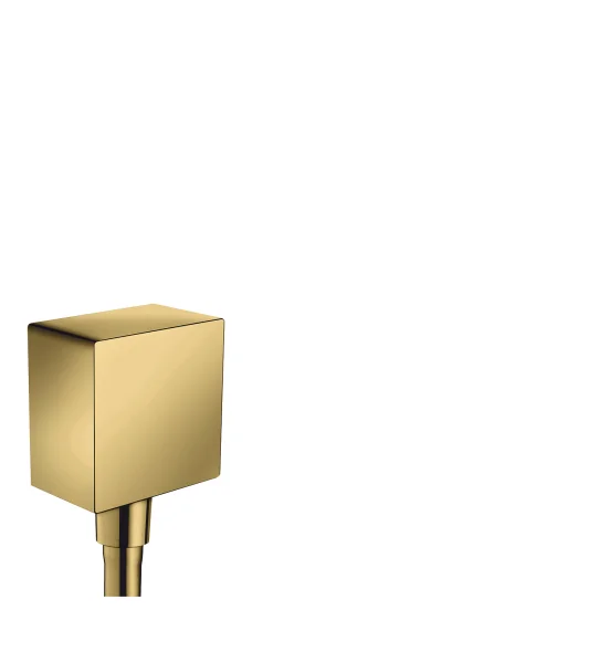 Hansgrohe Fixfit Square Wall Outlet Dn15 Rv Pgo Polished Gold Optic