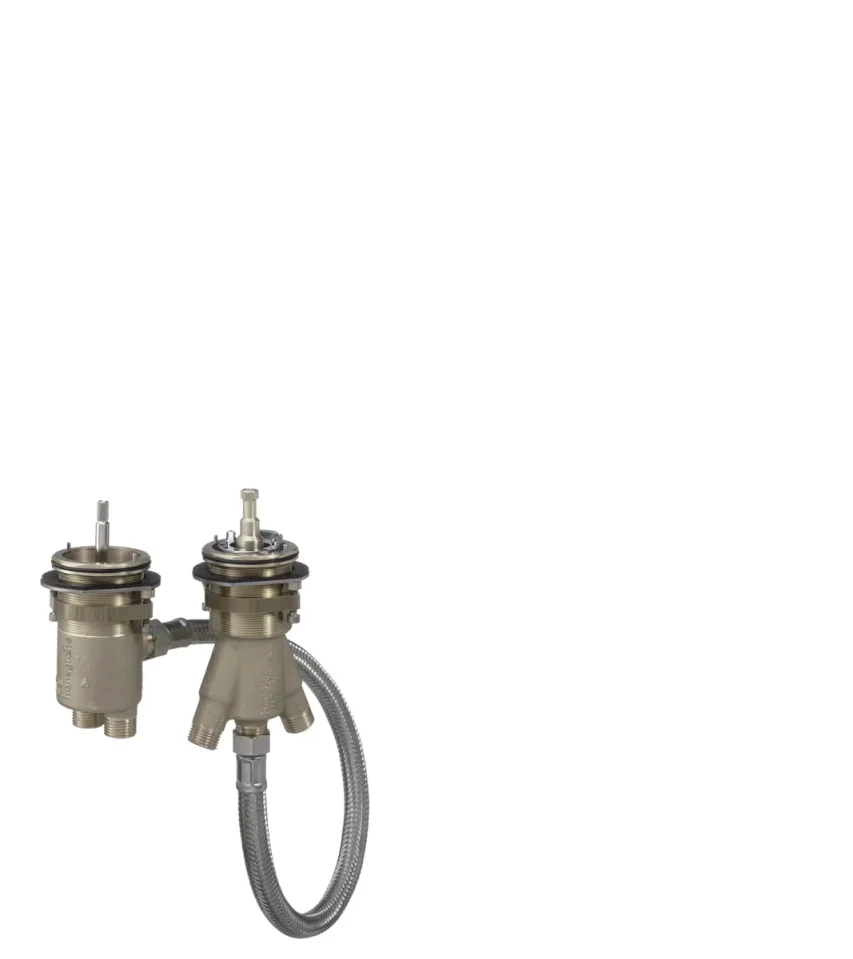 Hansgrohe 2-hole Thermostatic Bath Mix.basicset product image - Image 1