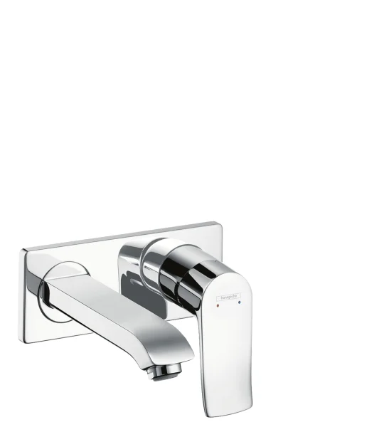 Hansgrohe Metris 2-h.basin M.conc.fs Short Chrome