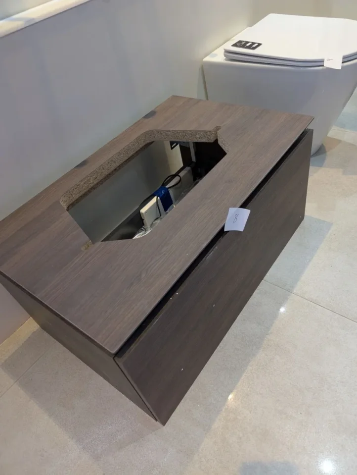 Villeroy & Boch Legato Vanity Unit Led Lighting 800mm Arizona Oak Counter Top Vanity Unit- B753l0vh - Return product image - Image 1