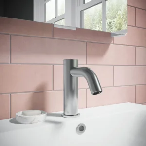 Crosswater Mpro Basin Mono Sensor Deck Mounted Stainless Steel Effect
