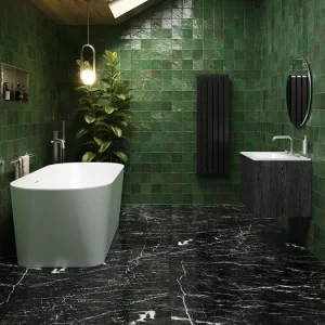 Crosswater Carne Free Standing Bath with Overflow and Waste 1700 x 750mm Gloss White