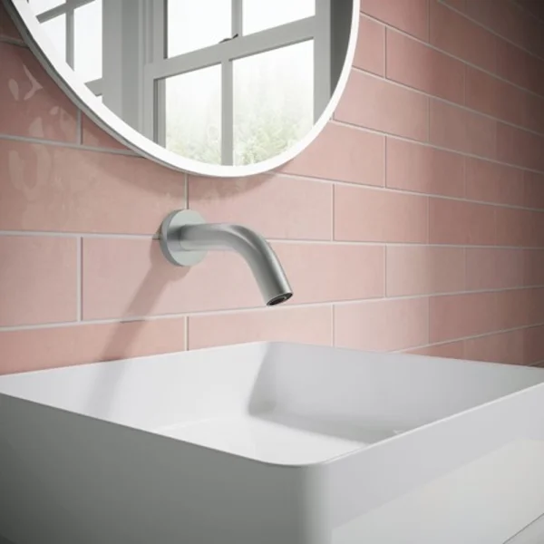 Crosswater Mpro Wall Mounted Basin Spout Sensor 140mm Stainless Steel Effect