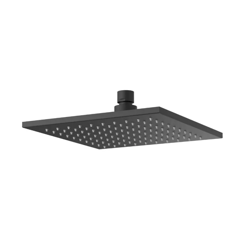 Crosswater Zion Shower Head 200mm Matt Black product image - Image 1