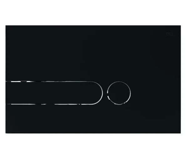 Oli Iplate Soft Black Dual Flush Plate
