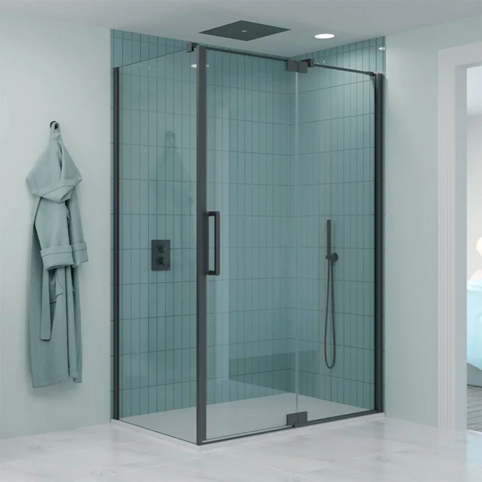 Crosswater Optix Pivot Door 900 Slate product image - Image 1