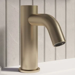 Crosswater Mpro Basin Mono Sensor Deck Mounted Brushed Brass
