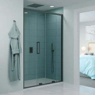 Crosswater Optix Soft Close Sliding Door 1200 Slate
