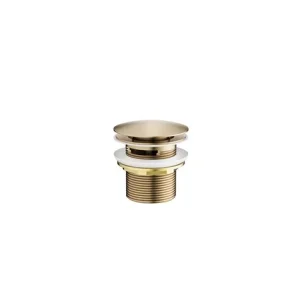 Crosswater Freestanding Bath Slotted Click Clack Brushed Brass