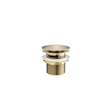 Crosswater Freestanding Bath Slotted Click Clack Brushed Brass