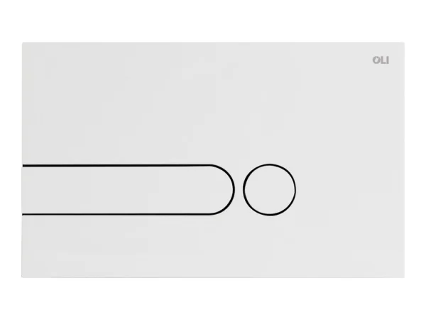 Oli Iplate Soft White Dual Flush Plate