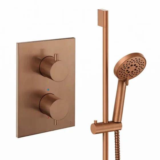 Crosswater Crossbox Shower Set 2 Brushed Bronze product image - Image 1