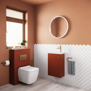 Crosswater Alo Cloakroom Unit 400 x 220mm Windsor Oak
