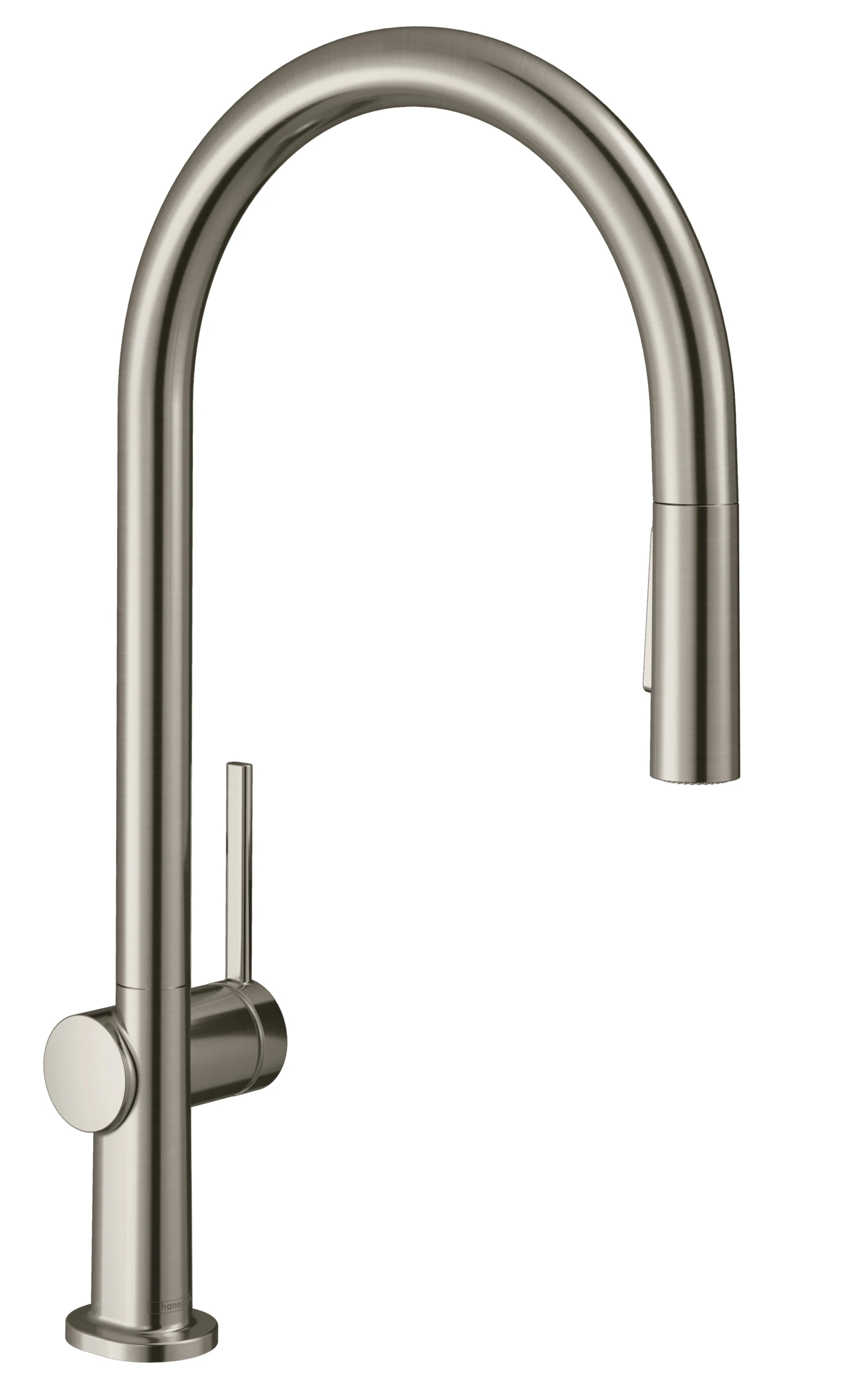 Hansgrohe Talis M54 Single Lever Kitchen Mixer 210 With Pull-out Spray And Sbox, 2 Spray Modes Stainless Steel