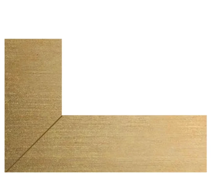 Hib Vanquish 60 Recessed Trim Set - Brushed Brass W63 X H73 X D3cm product image - Image 1