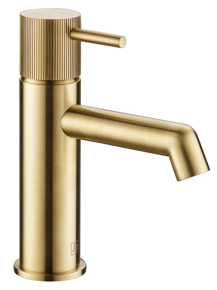 Just Taps Evo Single Lever Basin Mixer Brushed Brass product image - Image 1