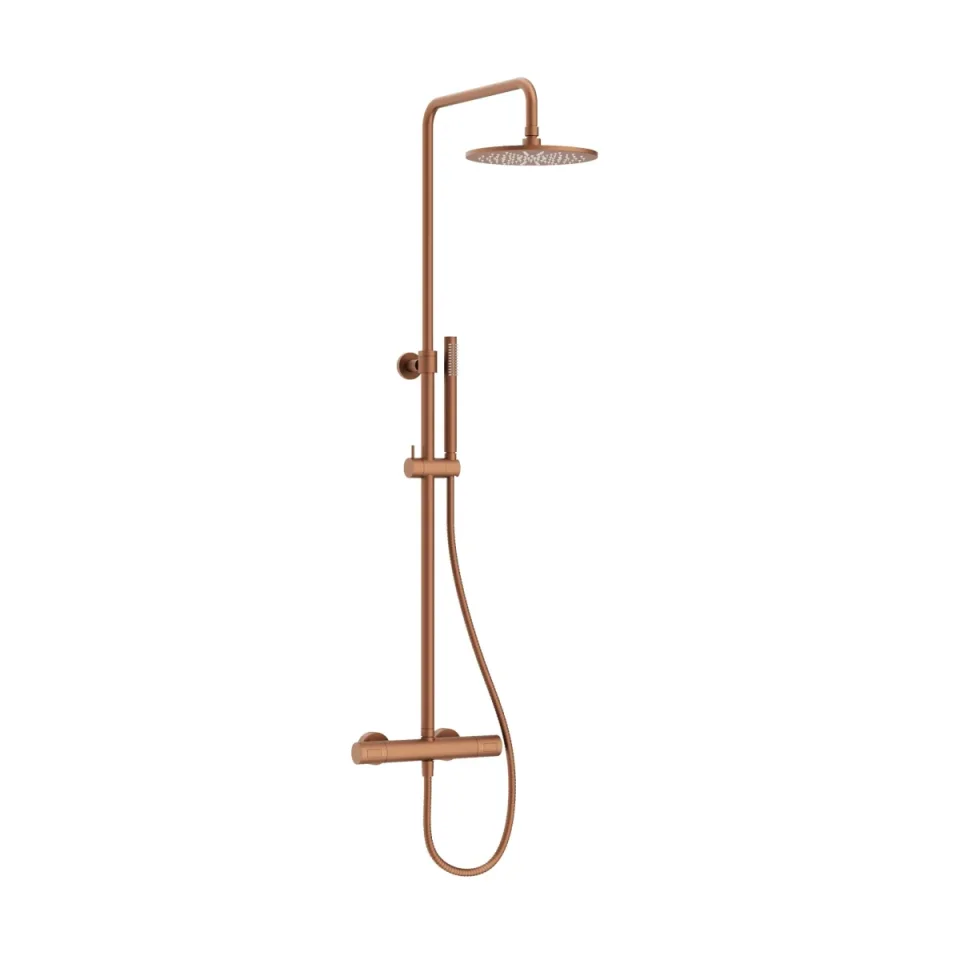 Crosswater Central Multifunction Shower Brushed Bronze detail view - Image 2
