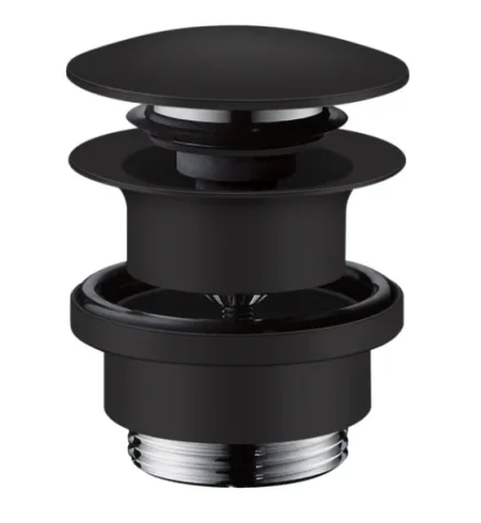 Axor Waste Set 11/4" Push-open For Basin And Bidet Mixers Matt Black