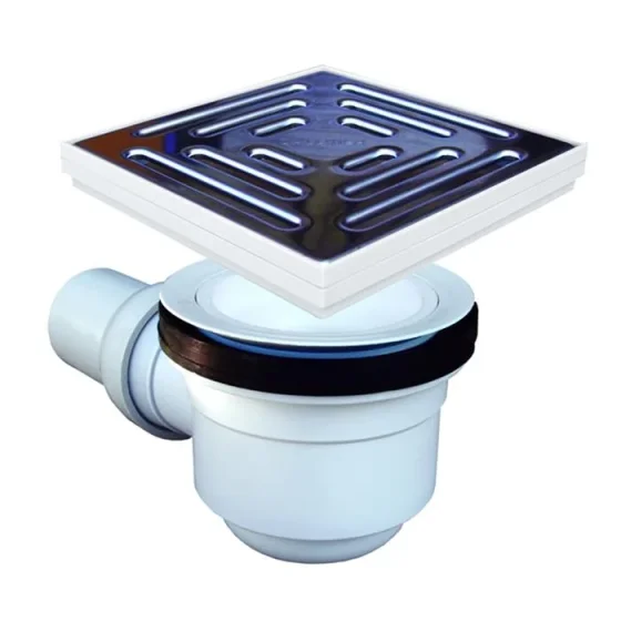 Marmox Dallmer Square Drain With Horizontal Outlet product image - Image 1