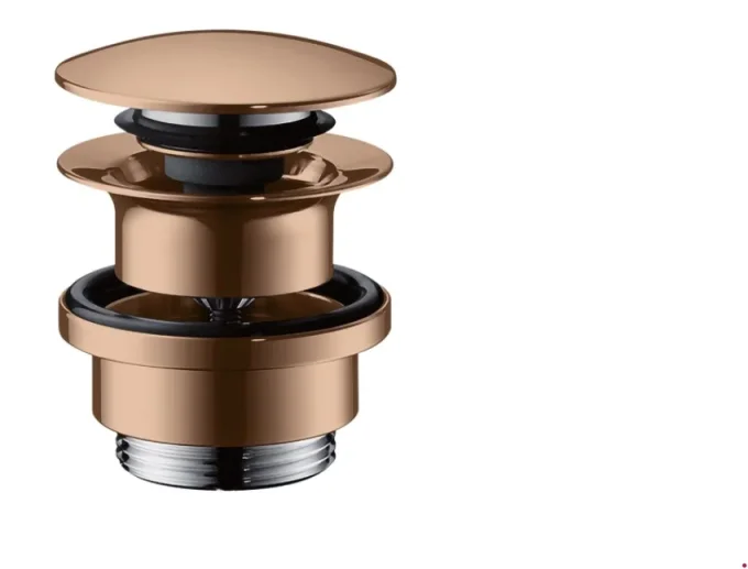 Axor Waste Set 11/4" Push-open For Basin And Bidet Mixers Polished Red Gold product image - Image 1